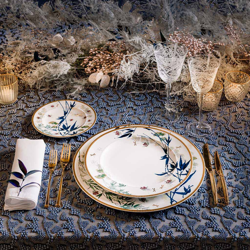 tavola natale elegante blu - love - stile e design