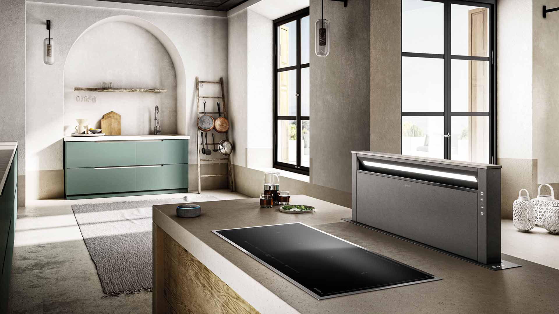 Elica hoods with wifi connection and voice control StileDesign