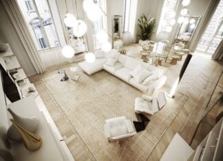 Interiors di classe nel quadrilatero della moda tappeto